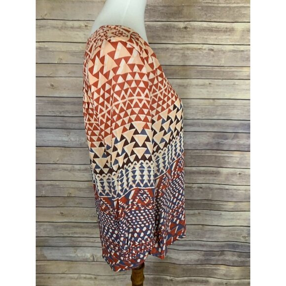 Lucky Brand Womens Small Blouse V Neck Keyhole - Picture 8 of 9